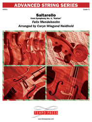 Saltarello Orchestra sheet music cover Thumbnail